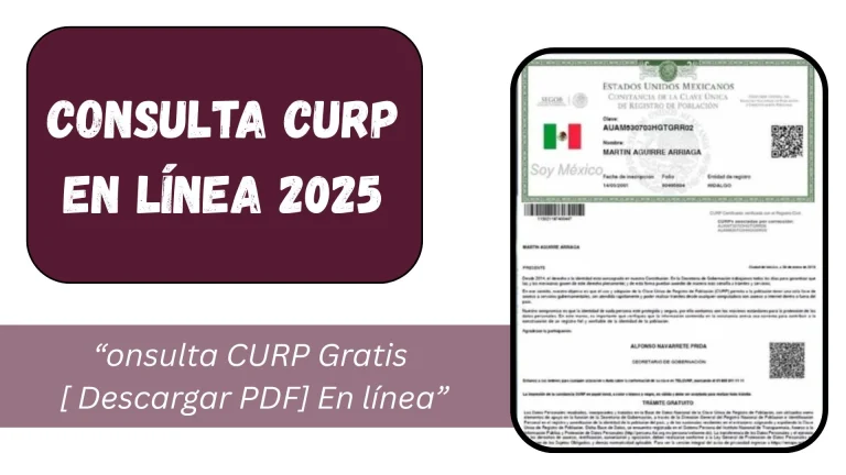 Consulta CURP gratis en línea 2025